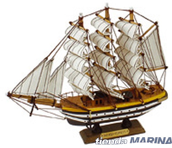 set-de-seis-maquetas-velero-el-amerigo-vespucci-1930